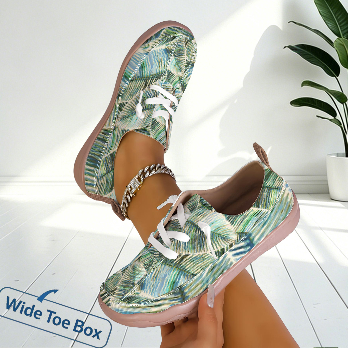 Women'S Shoes With Wide Toe Box - 여성 통기성 캐주얼 스니커즈 와이드 토