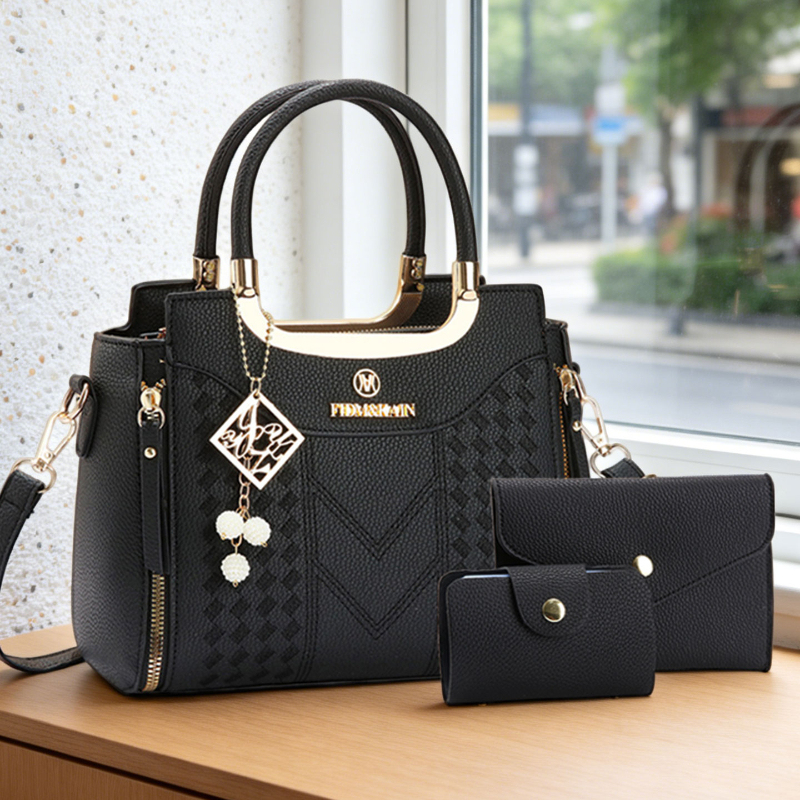 Women Shoes Zipper - 리치 그레인 PU 가죽으로 제작된 3종
