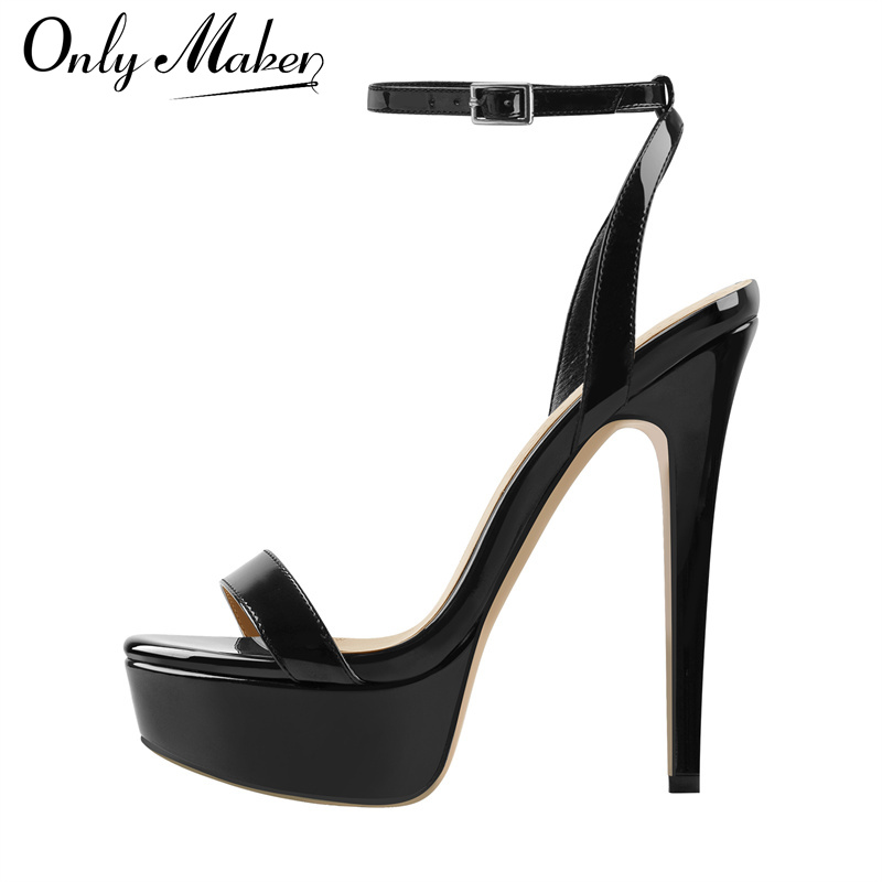 Platform Mule Heel - Onlymaker 여성 플랫폼 스틸레토 하이힐 라운드