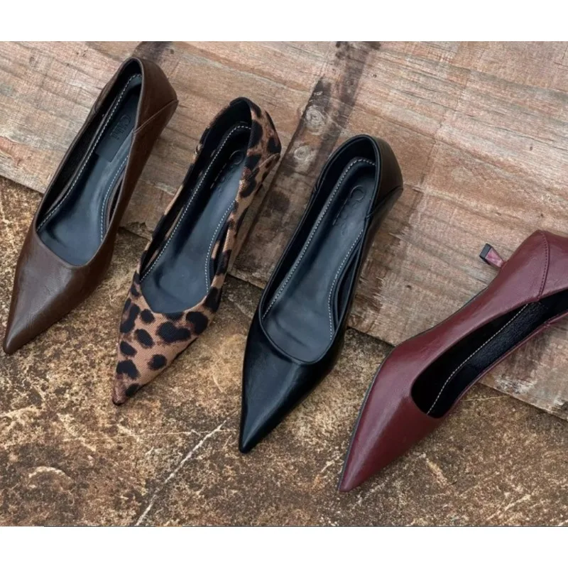 Platform Mule Heel - 2024 여성 섹시한 하이힐 부르고뉴 누드