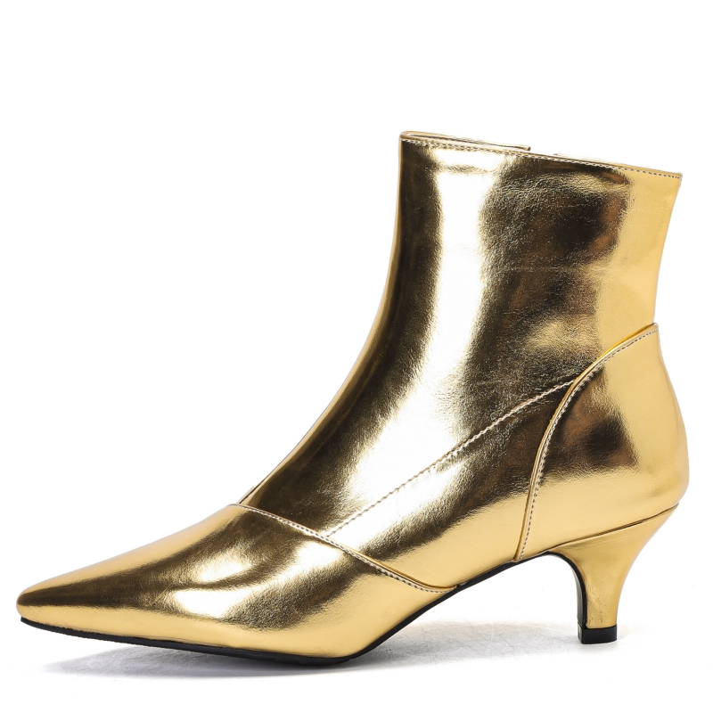 Women'S Shoes In Size 12 - 우아한 여성용 앵클 부츠, 럭셔리 골드