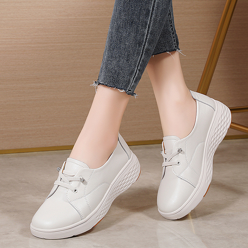 Women'S Shoes Nursing - 봄 가을 여성 작업용 편안한 흰색