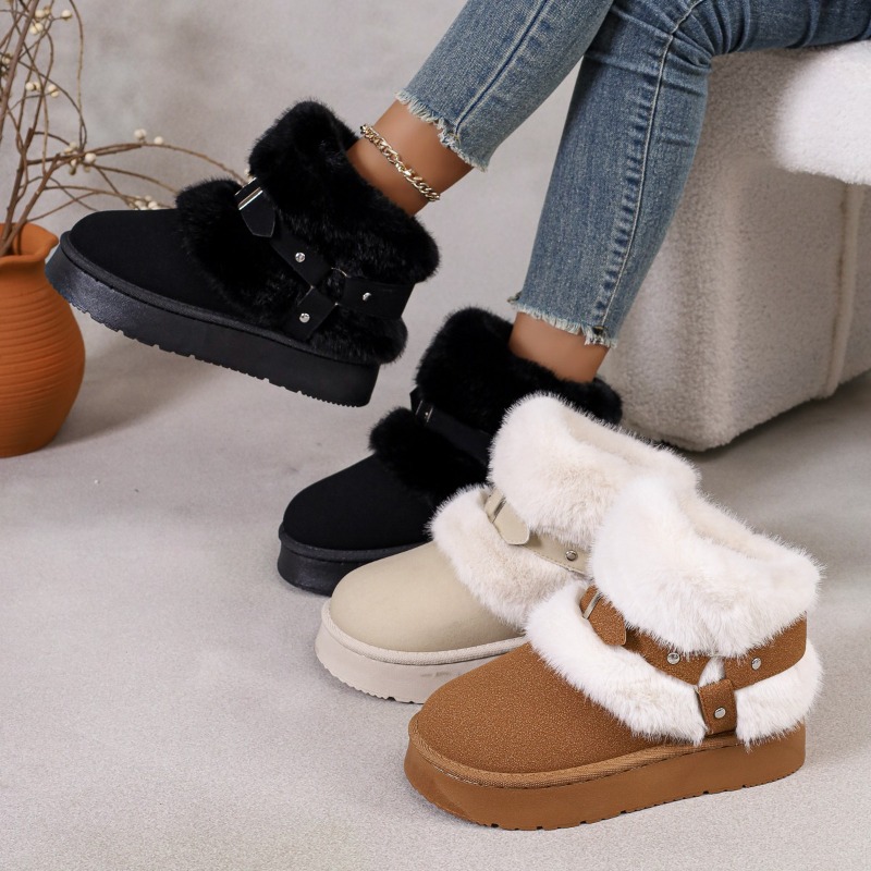Women'S Shoes In Size 12 - 플러시 스노우 부츠 여성용 2026 가을