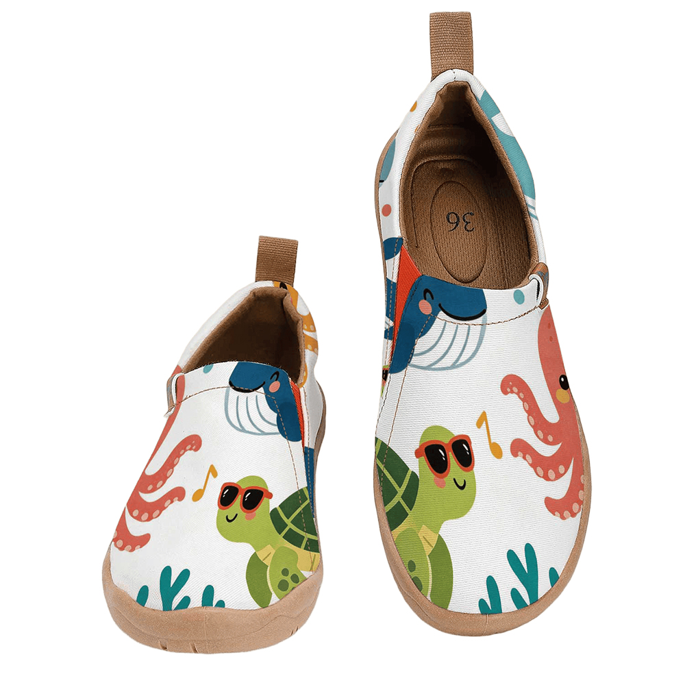 Women'S Shoes With Wide Toe Box - 여성용 와이드 토 박스 재미있는 만화