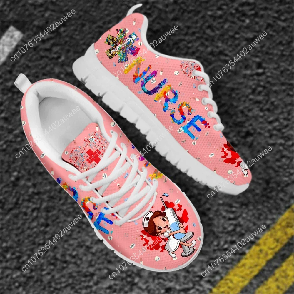 귀여운 병원 만화 간호사 패턴 운동화 여성용 통기성 레 - Women'S Shoes Nursing 리뷰 및 가격