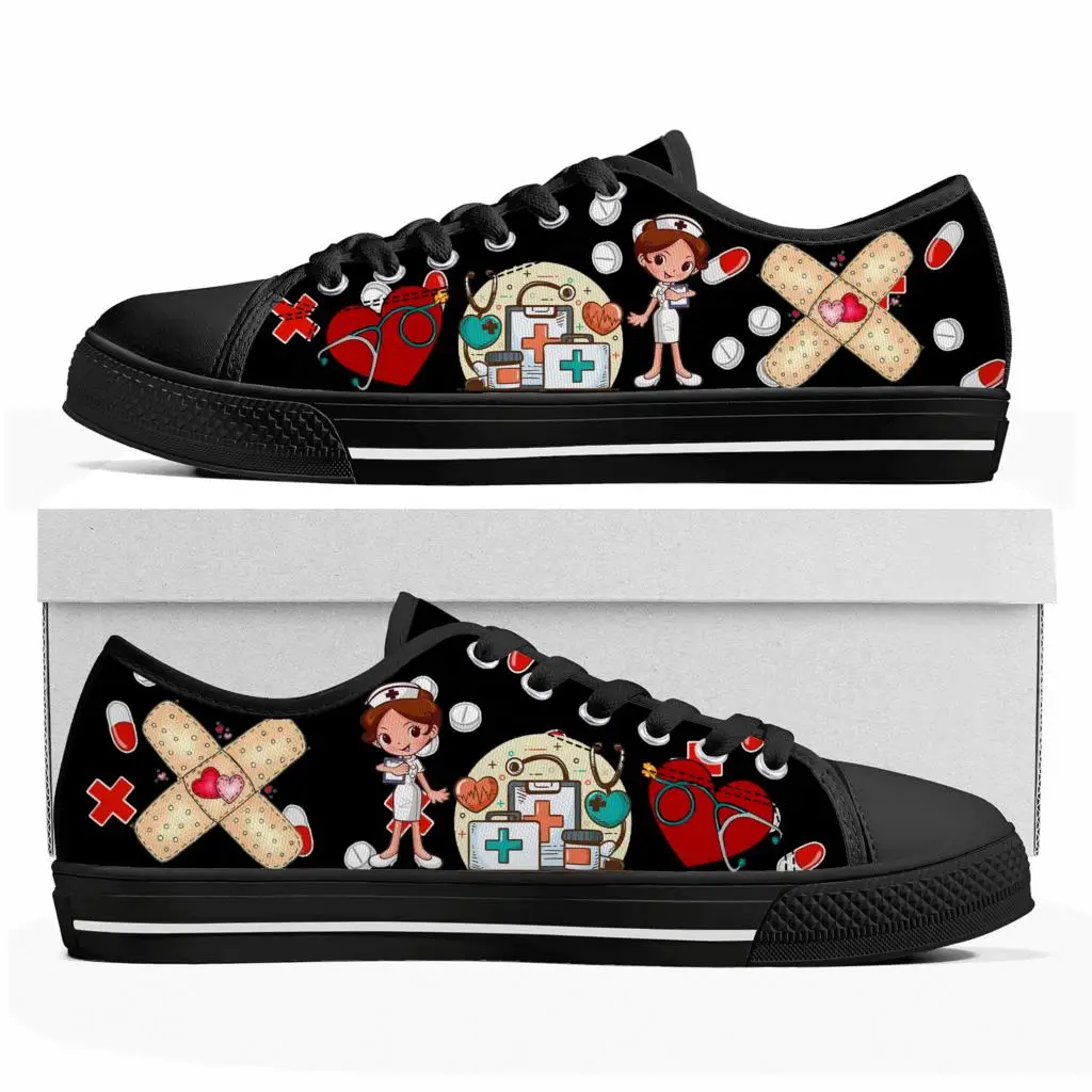 귀여운 만화 간호사 의사 의료용 로우탑 스니커즈 남성  - Women'S Shoes Nursing 리뷰 및 가격