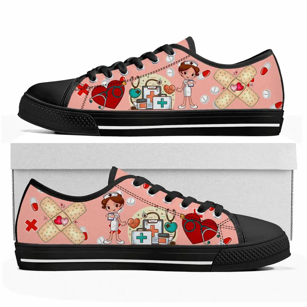 귀여운 만화 간호사 의사 의료용 로우탑 스니커즈 남성  - Women'S Shoes Nursing 리뷰 및 가격