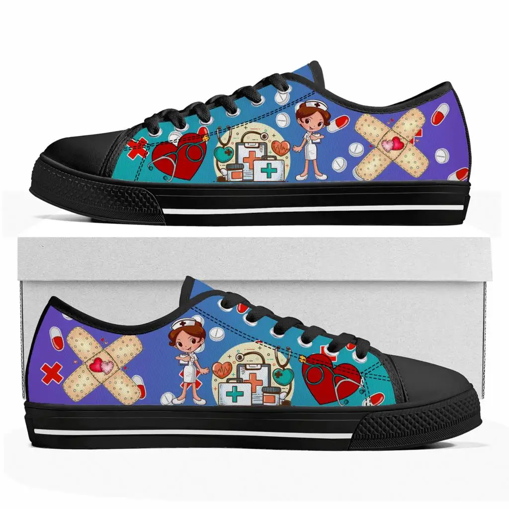 귀여운 만화 간호사 의사 의료용 로우탑 스니커즈 남성  - Women'S Shoes Nursing 리뷰 및 가격