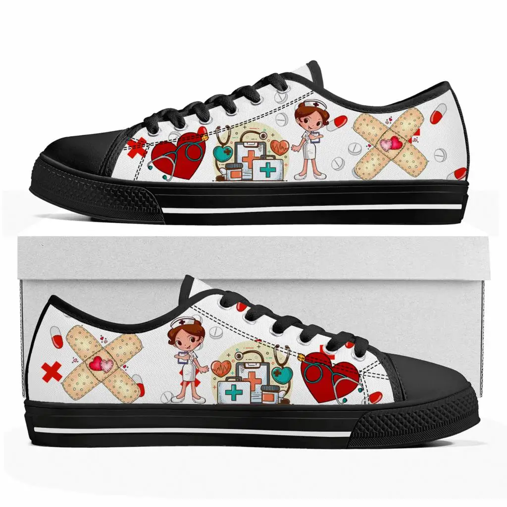 귀여운 만화 간호사 의사 의료용 로우탑 스니커즈 남성  - Women'S Shoes Nursing 리뷰 및 가격