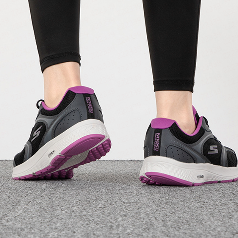 여성 스케쳐스 128280-BKPR 블랙 퍼플 메쉬 러 - Women Shoes Skechers 리뷰 및 가격