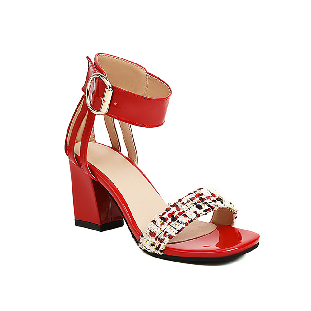 2026년 여름 여성용 트위드 앵클 스트랩 샌들, 스퀘 - Women'S Shoes In Size 12 리뷰 및 가격