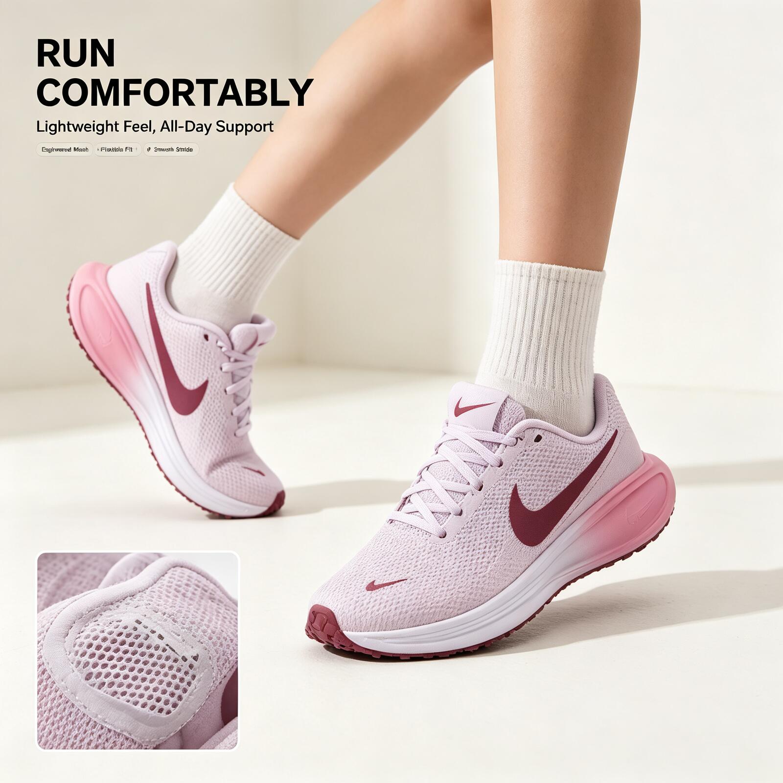 나이키 여성 핑크 운동화 경량 통기성 메쉬 스니커즈 소 - Women Shoes Running Nike 리뷰 및 가격