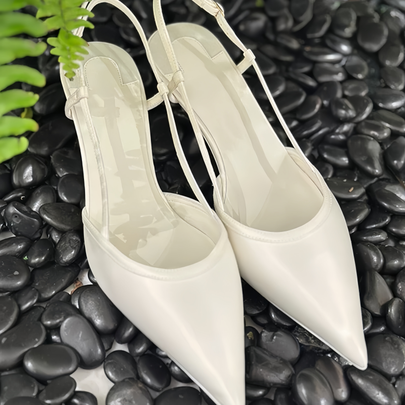여성용 발목 스트랩 슈즈, 포인티드 토 키튼 힐, 봉제 - Ankle Strap Heels 리뷰 및 가격