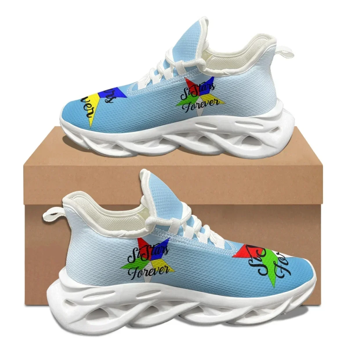 스카이 블루 펜타그램 OES 패턴 새로운 커플 신발 가 - Women'S Shoes For Tennis 리뷰 및 가격
