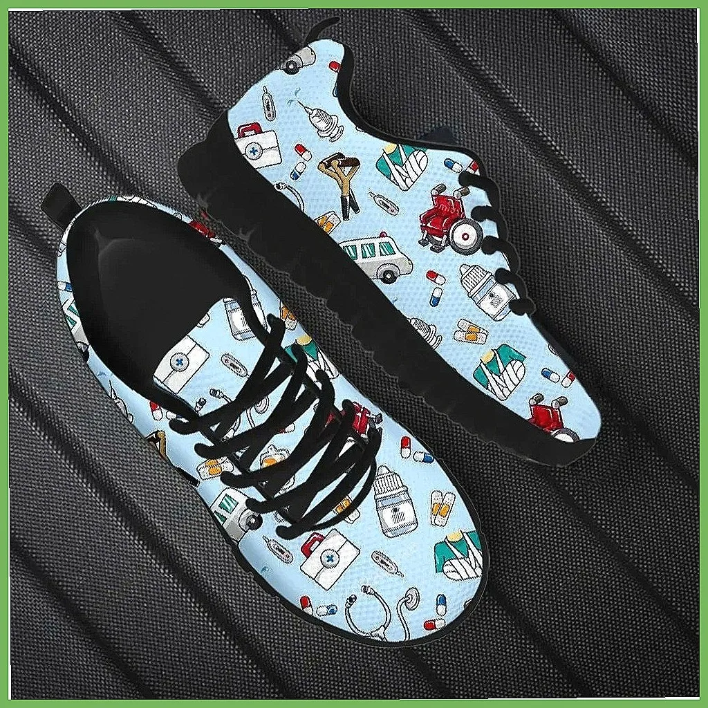 **귀여운 만화 간호사 프린트 여성용 운동화 - 여성용 - Women'S Shoes Nursing 리뷰 및 가격
