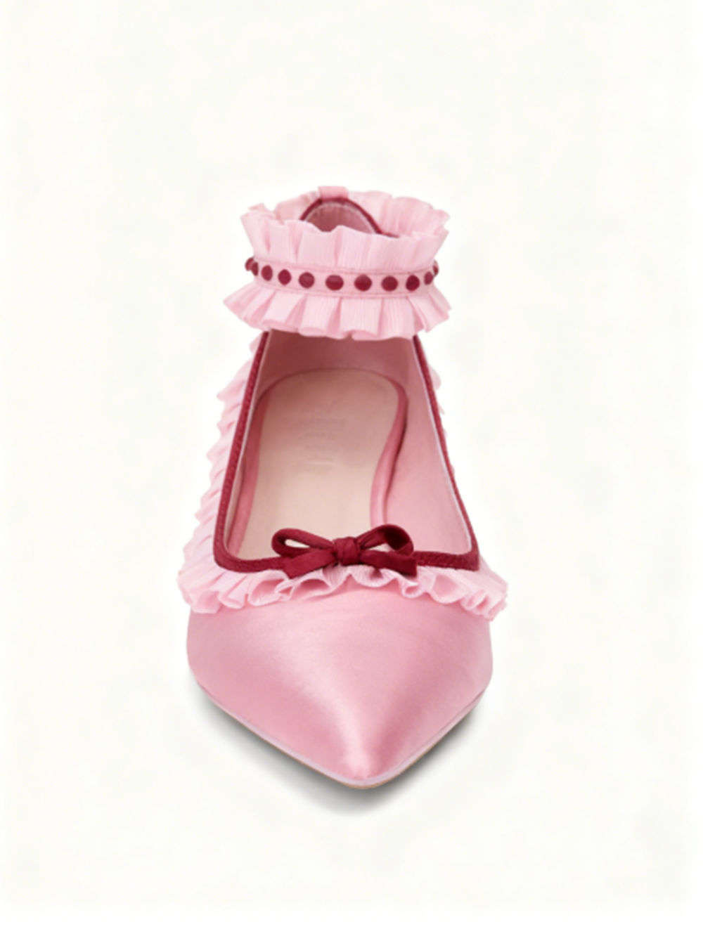 부드럽고 발랄한 스타일의 블러쉬 새틴 포인티드 토 힐, - Ankle Strap Heels 리뷰 및 가격