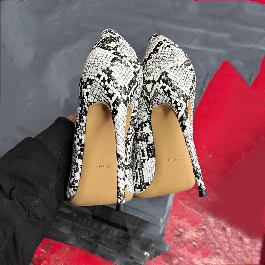 신상품 빅사이즈 섹시한 뱀피 무늬 여성용 뾰족코 하이힐 - Women'S Shoes In Size 12 리뷰 및 가격