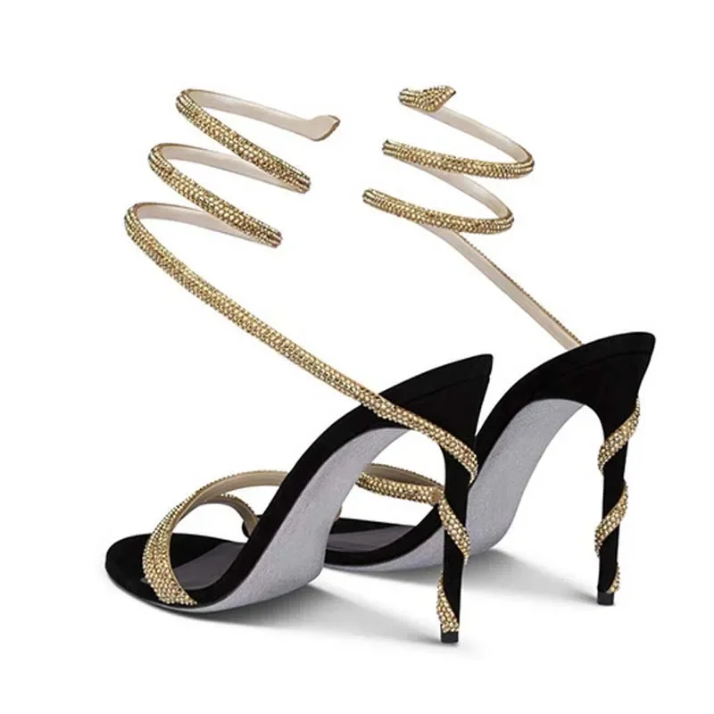 Eilyken 여성용 크리스털 스틸레토 하이힐, 스트리 - Platform Mule Heel 리뷰 및 가격