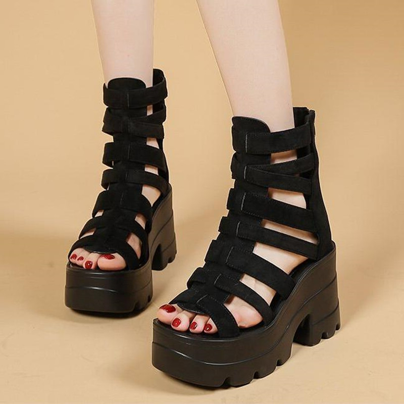 새로운 2026 슈퍼 하이힐 샌들 여성 여름 라운드 토 - Women Shoes Zipper 리뷰 및 가격