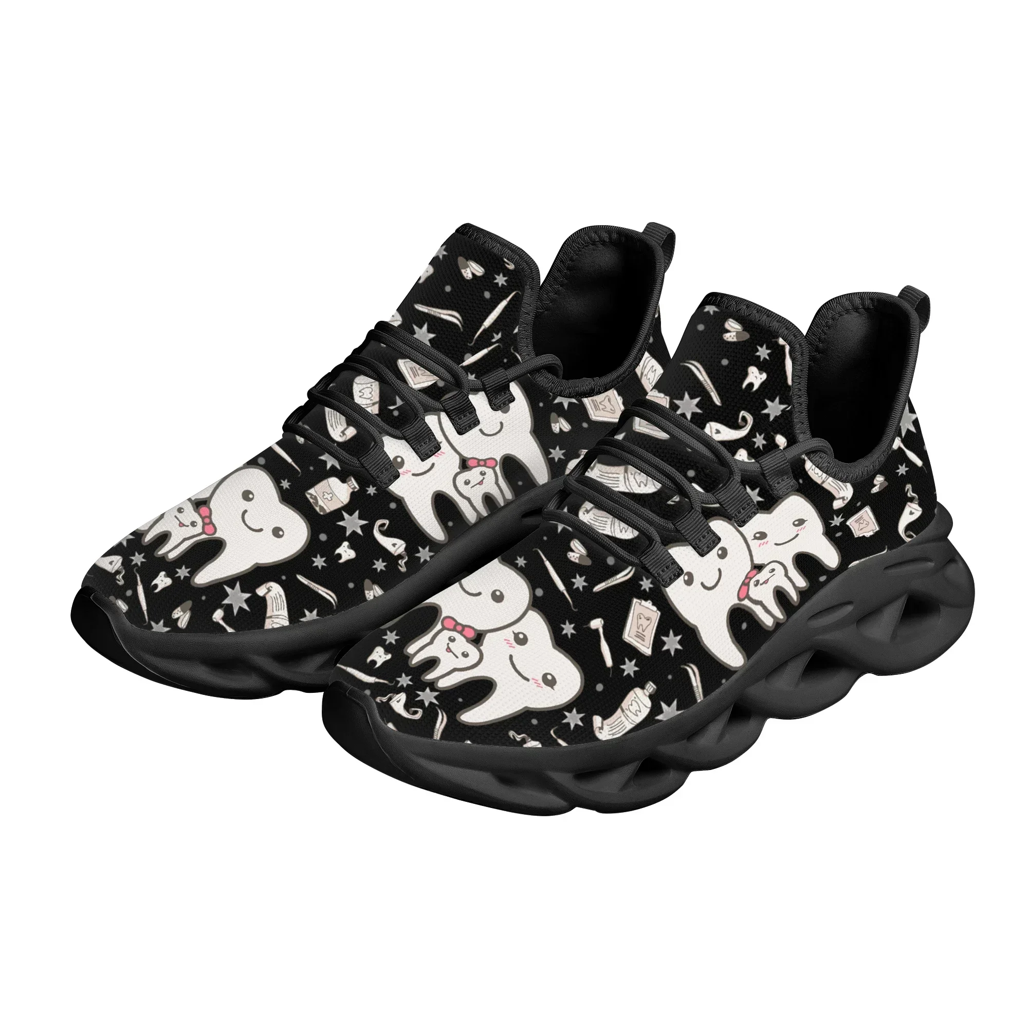 귀여운 치과 디자인 스니커즈 여성 캐주얼 경량 레이스업 - Women'S Shoes Nursing 리뷰 및 가격