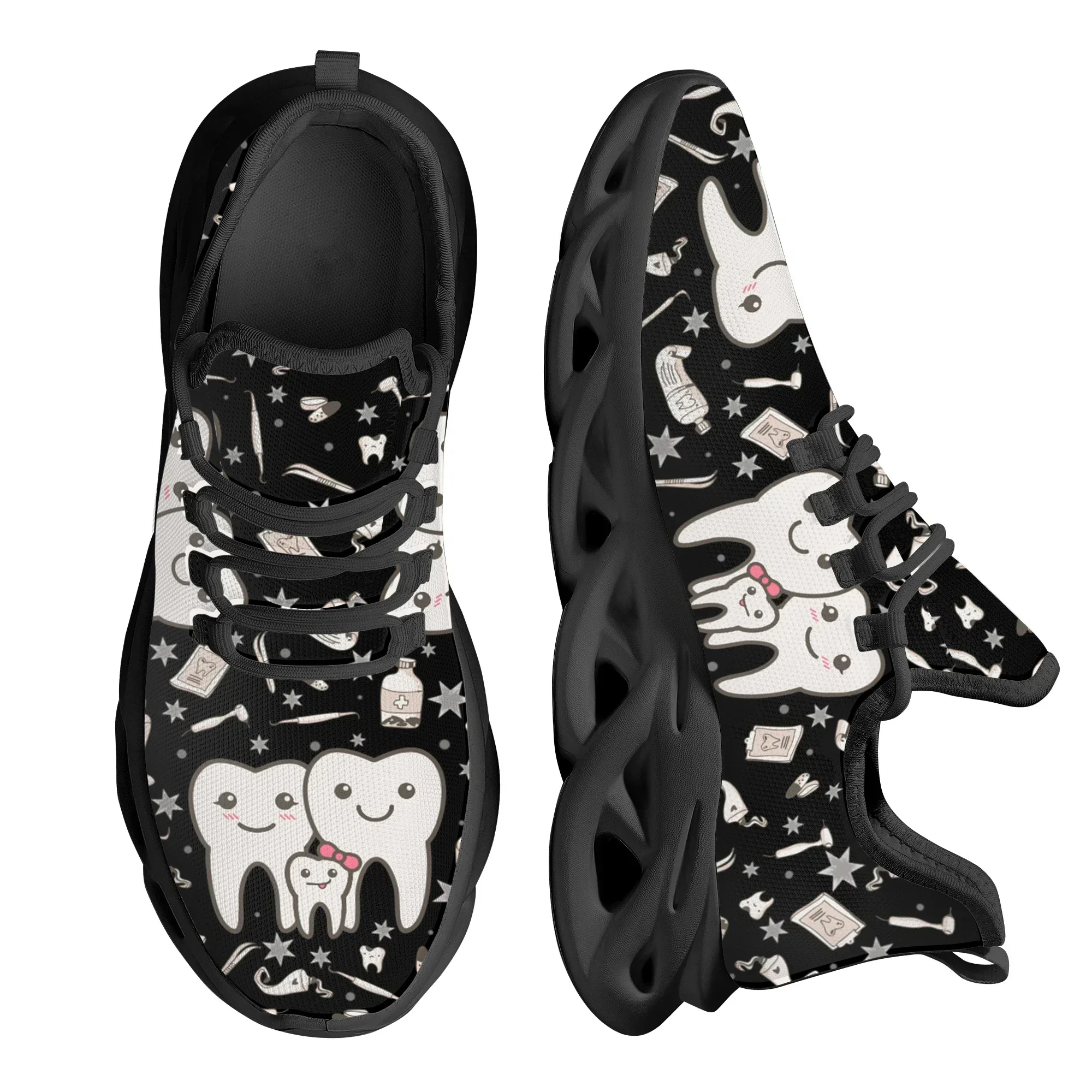 귀여운 치과 디자인 스니커즈 여성 캐주얼 경량 레이스업 - Women'S Shoes Nursing 리뷰 및 가격