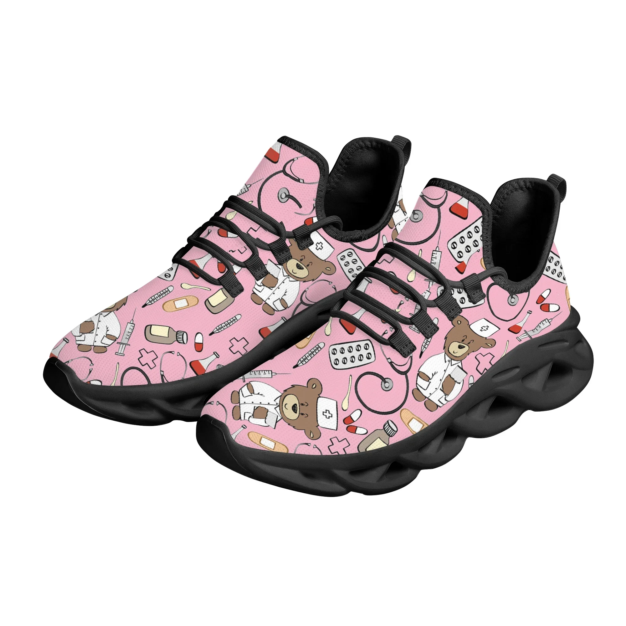 여성용 핑크 만화 의사 간호사 신발 여성 플랫 슈즈 러 - Women'S Shoes Nursing 리뷰 및 가격