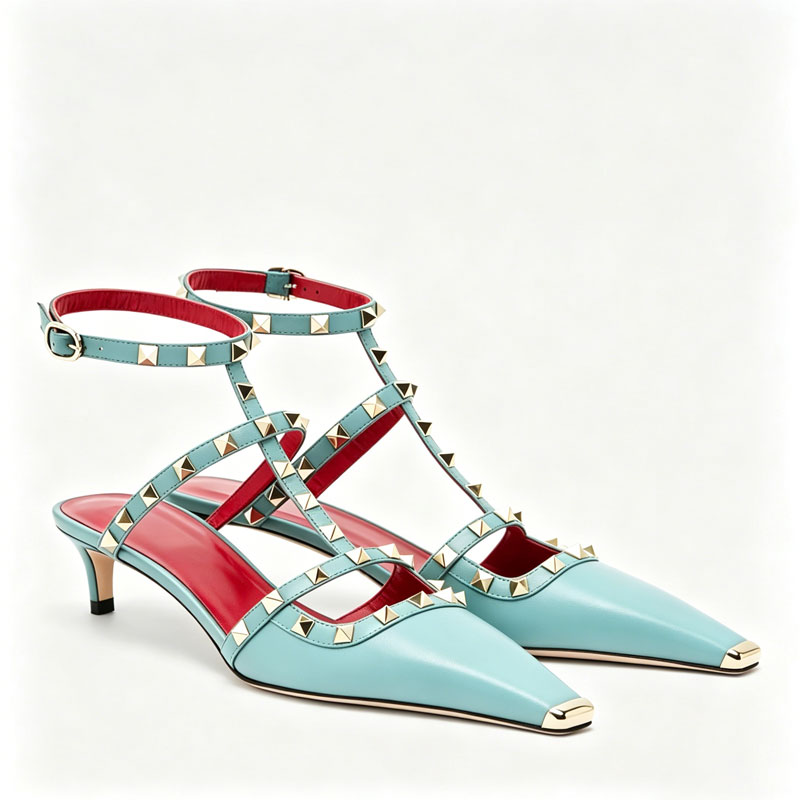 2026 여성용 리벳 로우힐 스퀘어토 스틸레토 샌들 패 - Platform Mule Heel 리뷰 및 가격
