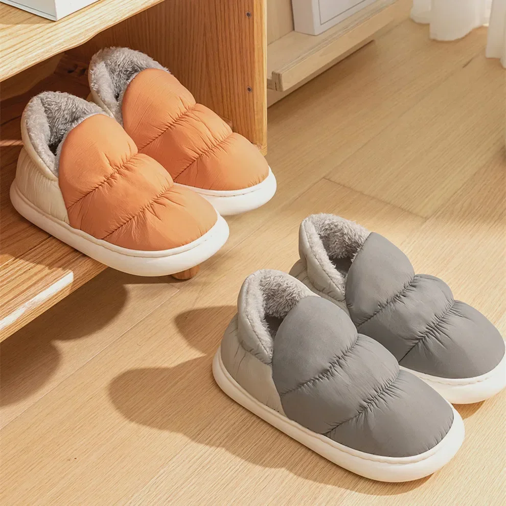여성 남성 슬리퍼 겨울 다운 천 방수 실내 실외 따뜻한 - Women'S Shoes Water Resistant 리뷰 및 가격