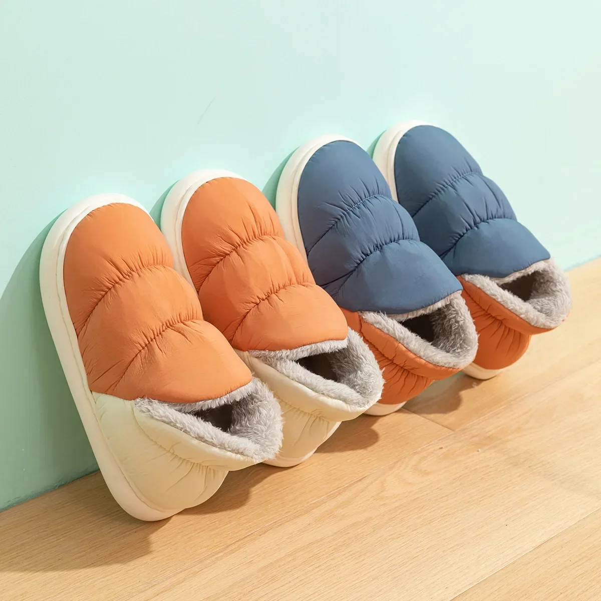 여성 남성 슬리퍼 겨울 다운 천 방수 실내 실외 따뜻한 - Women'S Shoes Water Resistant 리뷰 및 가격