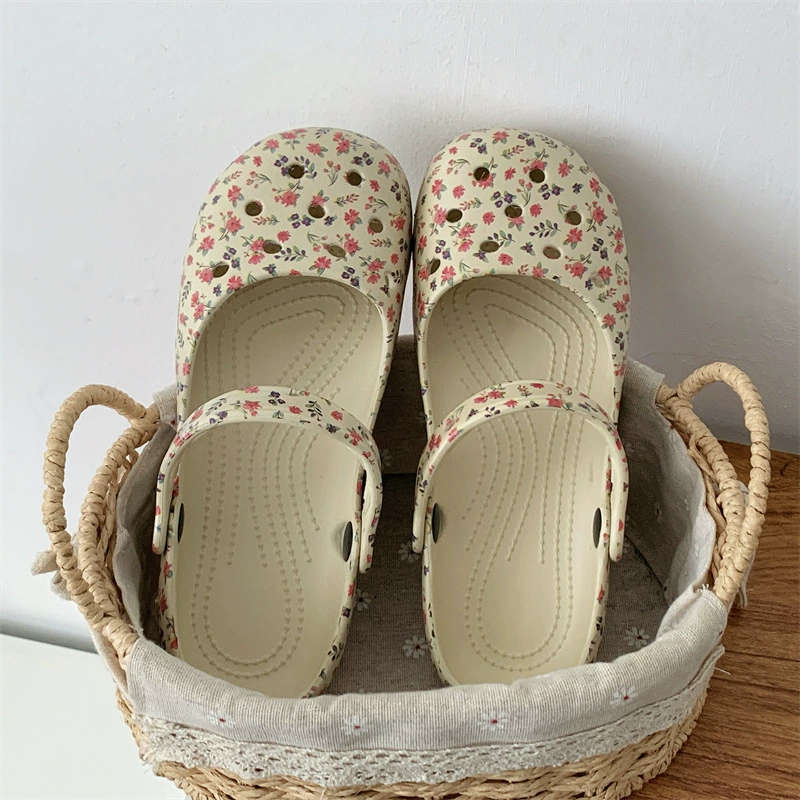 새로운 여름 꽃무늬 소녀 발레 샌들 EVA 클로그 여성 - Women'S Shoes Water Resistant 리뷰 및 가격