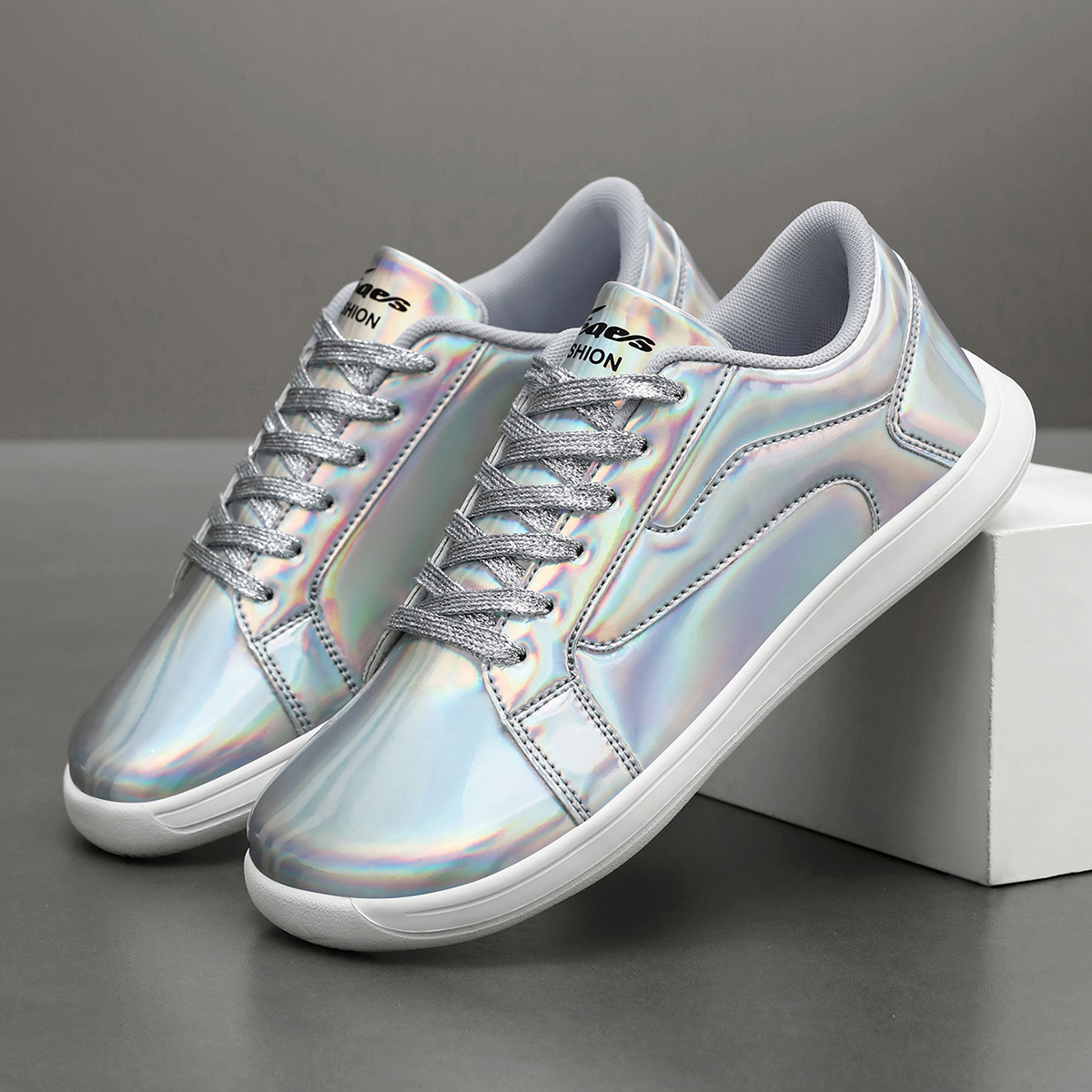여성용 무지개빛 와이드 토 박스 스니커즈 레이스업 플랫 - Women'S Shoes With Wide Toe Box 리뷰 및 가격