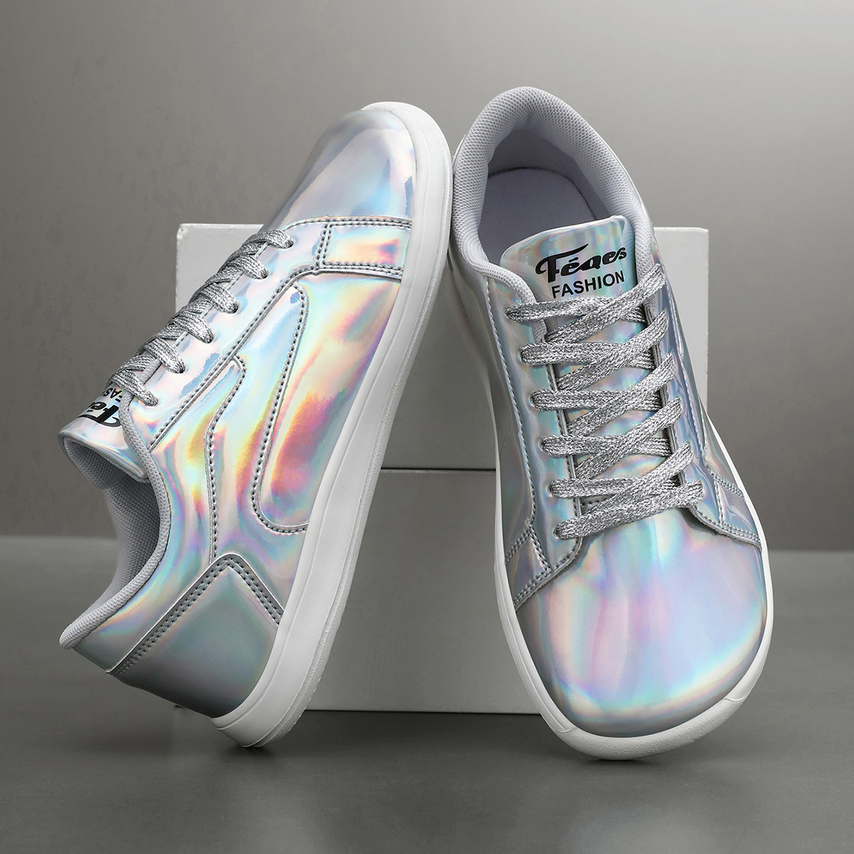 여성용 무지개빛 와이드 토 박스 스니커즈 레이스업 플랫 - Women'S Shoes With Wide Toe Box 리뷰 및 가격