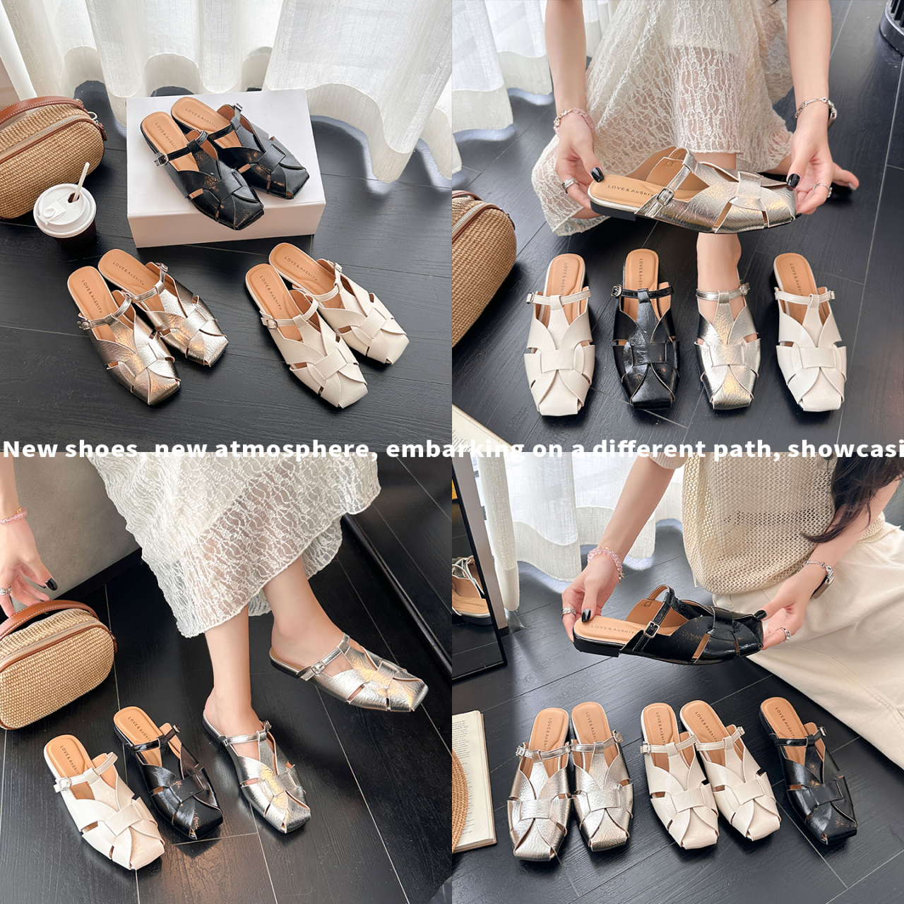 프랑스 스타일 여성용 직조 뮬 2026 여름 스퀘어 토 - Women Shoes Us To Eu 리뷰 및 가격