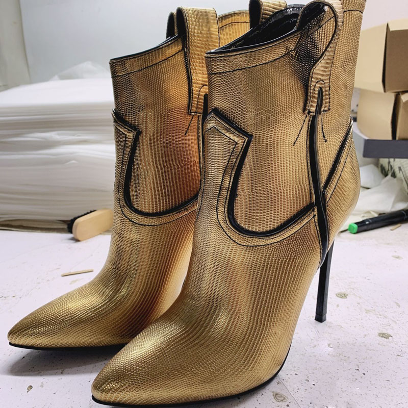 실버 골드 에나멜 가죽 블레이드 하이힐 앵클 부츠 포인 - Women'S Shoes Size 12 리뷰 및 가격