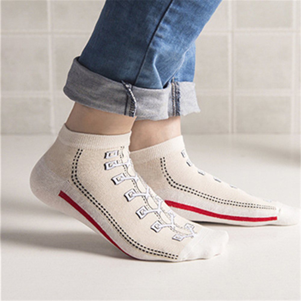 새로운 여성 해피 펀 아트 캔버스 신발 패턴 양말 남성 - Women Shoes Us To Eu 리뷰 및 가격