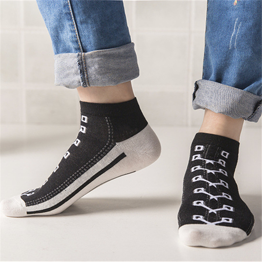 새로운 여성 해피 펀 아트 캔버스 신발 패턴 양말 남성 - Women Shoes Us To Eu 리뷰 및 가격