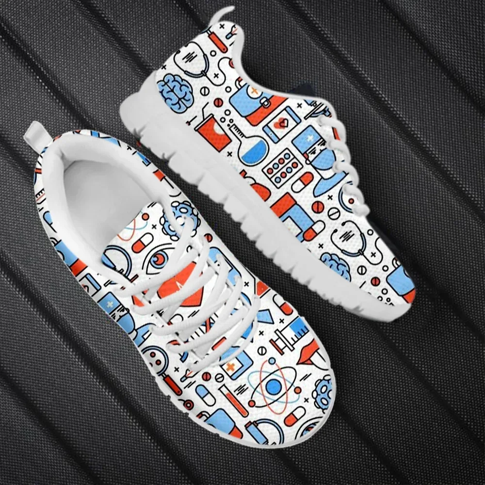 봄 간호사 플랫 슈즈 여성 귀여운 만화 간호사 프린트  - Women'S Shoes Nursing 리뷰 및 가격