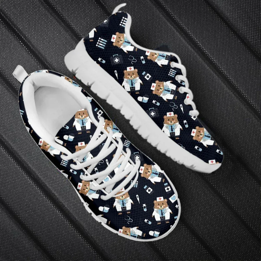 봄 간호사 플랫 슈즈 여성 귀여운 만화 간호사 프린트  - Women'S Shoes Nursing 리뷰 및 가격