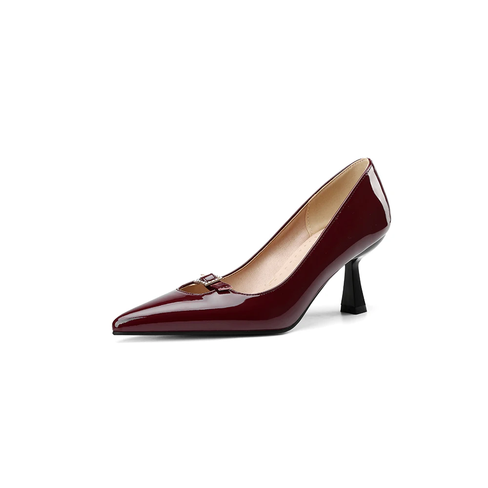 봄 신상 성숙한 블랙 와인 레드 여성 펌프스 포인티드  - Women'S Shoes In Size 12 리뷰 및 가격
