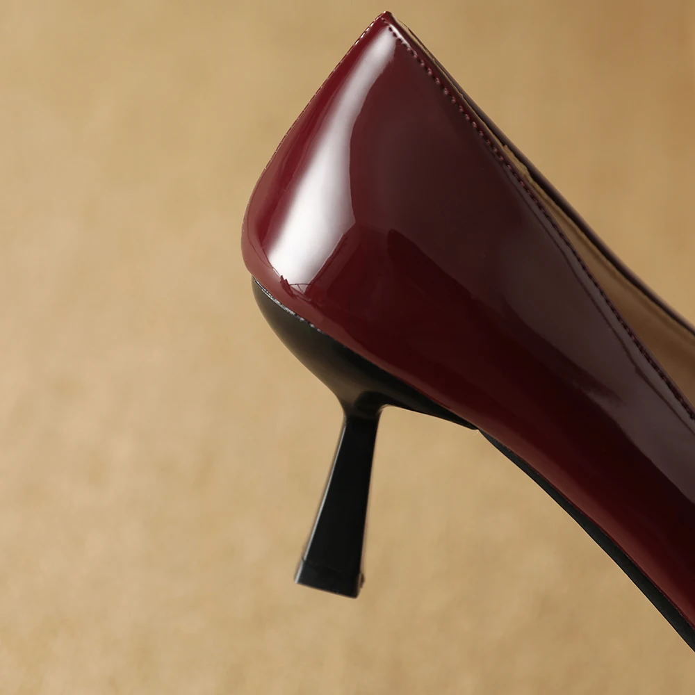 봄 신상 성숙한 블랙 와인 레드 여성 펌프스 포인티드  - Women'S Shoes In Size 12 리뷰 및 가격